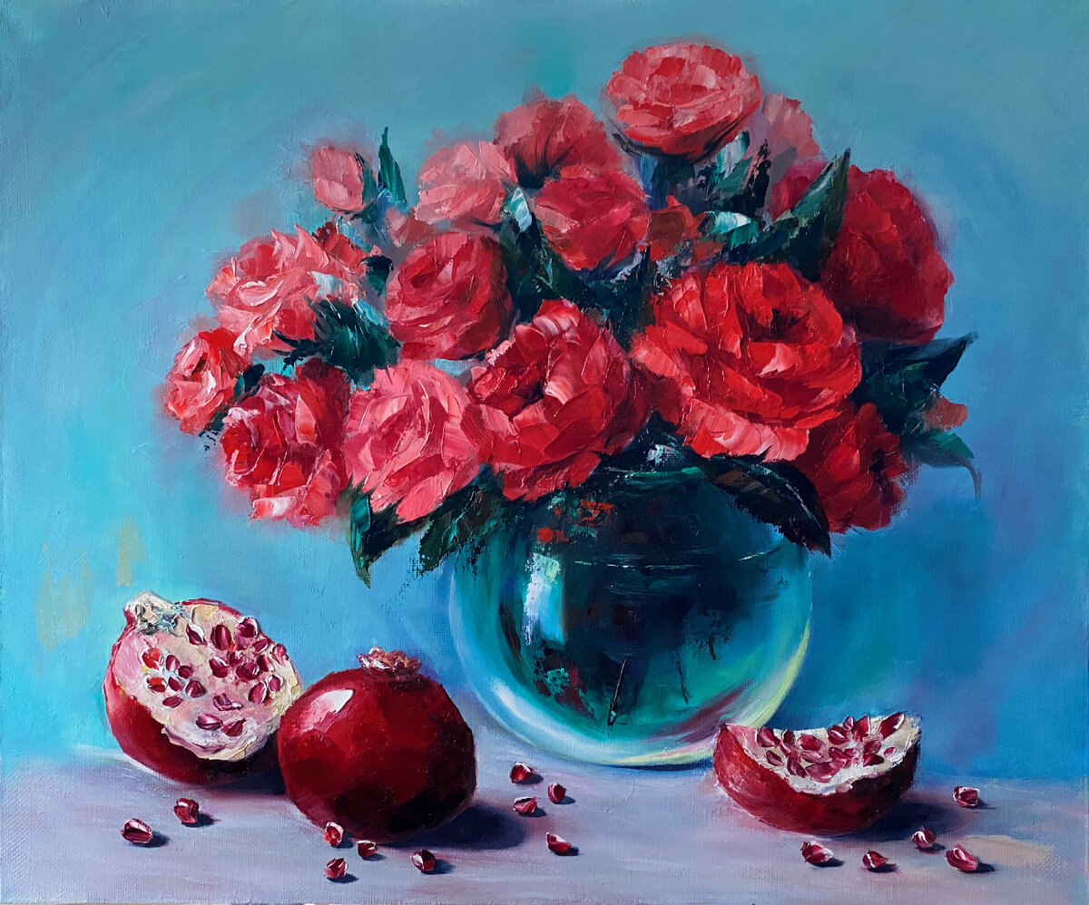 Людмила Горбунова «Изобилие», холст, масло, 50 * 60 см, 2022 