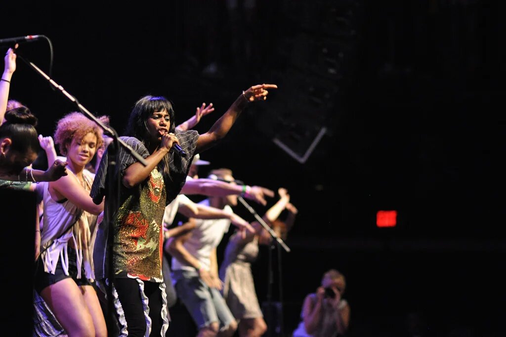 Santigold на выступлении в House of Blue в Бостоне, июнь 2012 года. Фото: digboston, flickr.com