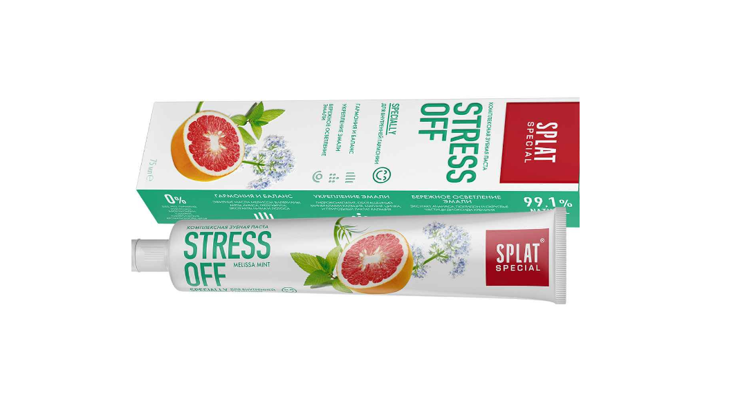 Первая в мире зубная паста с отбеливающим и успокаивающим эффектами