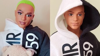 Меняем с помощью ацетона, макияж кукле. Кен стал нормальным, или как нетрадиционный.