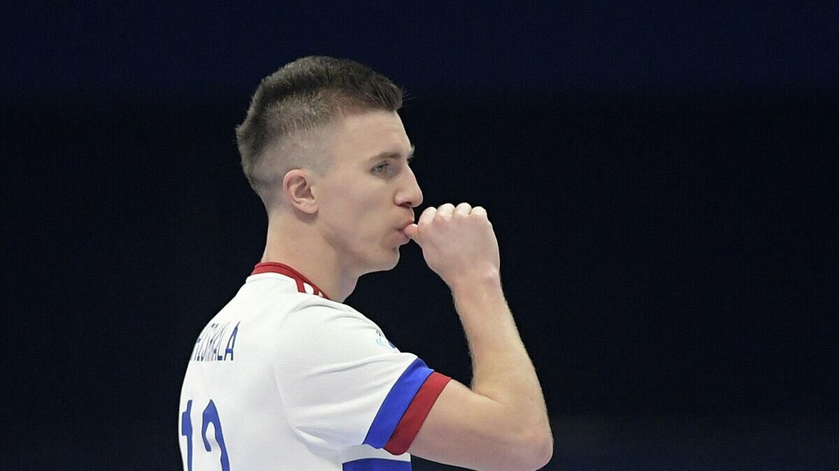    Игрок сборной России по мини-футболу Иван Чишкала© UEFA / UEFA Futsal Twitter