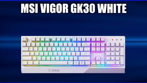 Игровая клавиатура MSI Vigor GK30 WHITE