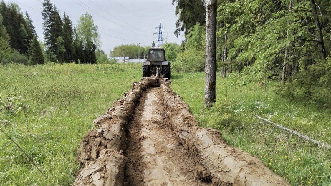 Расчистка лесной противопожарной полосы