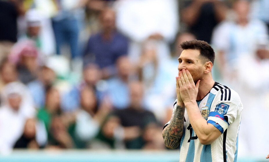    Аргентина сенсационно проиграла Саудовской Аравии в первом матче группы С ЧМ-2022. Фото: Reuters