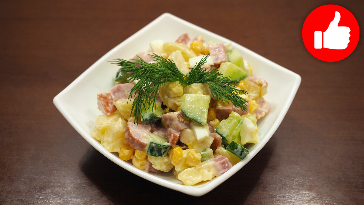 Салат из огурца