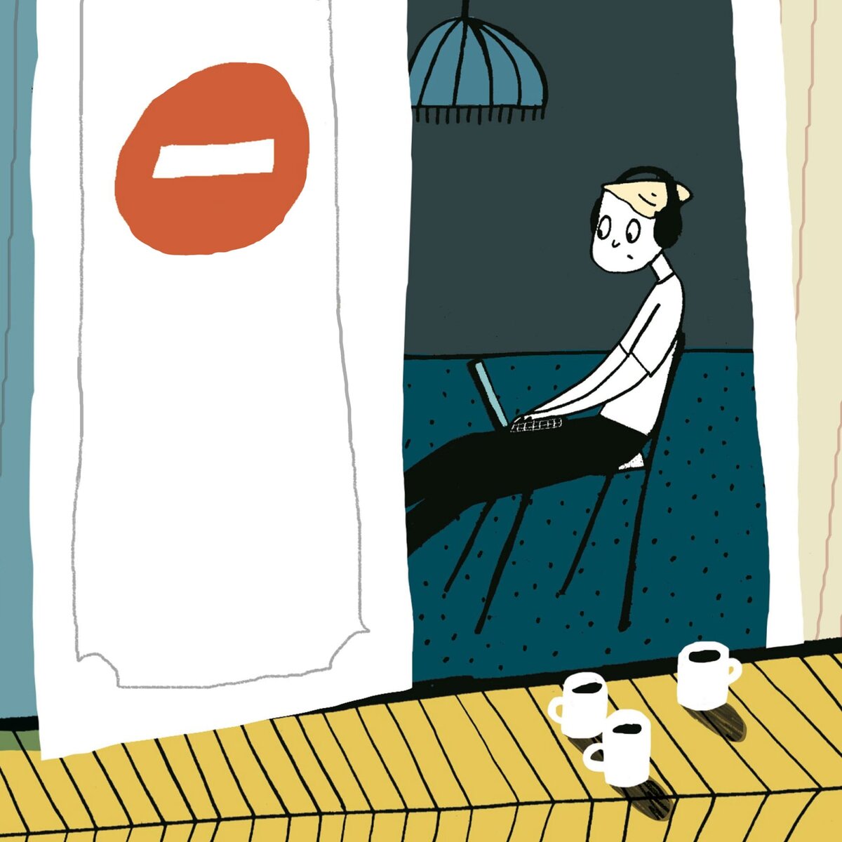 Иллюстрация Ольги Пташник с обложки книги Елены Соковениной «П. Осликов продолжает хотеть как лучше»