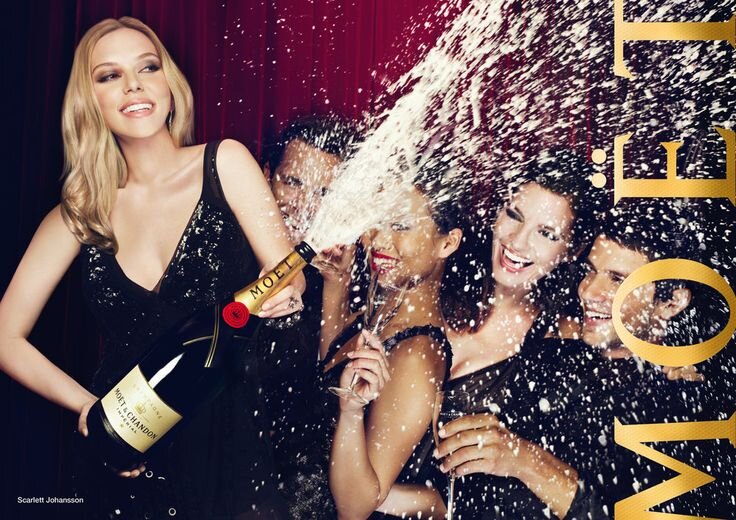 Скарлетт Йоханссон в рекламе Moet