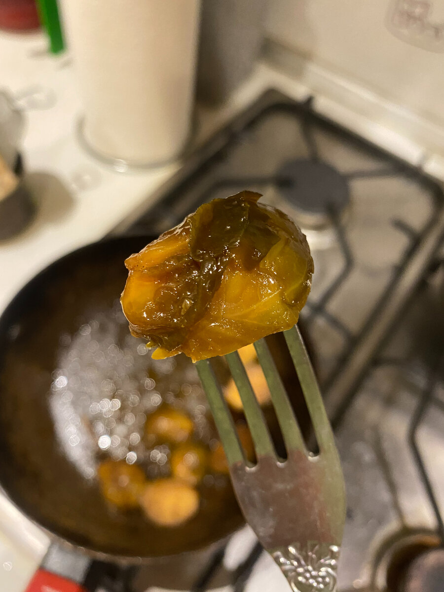 получается такой карамелизированный кочанчик