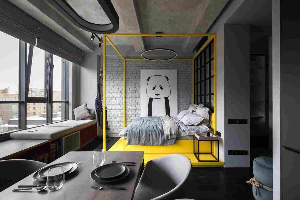 Дизайн-проект однокомнатной квартиры для молодой девушки – 24 кв. м.