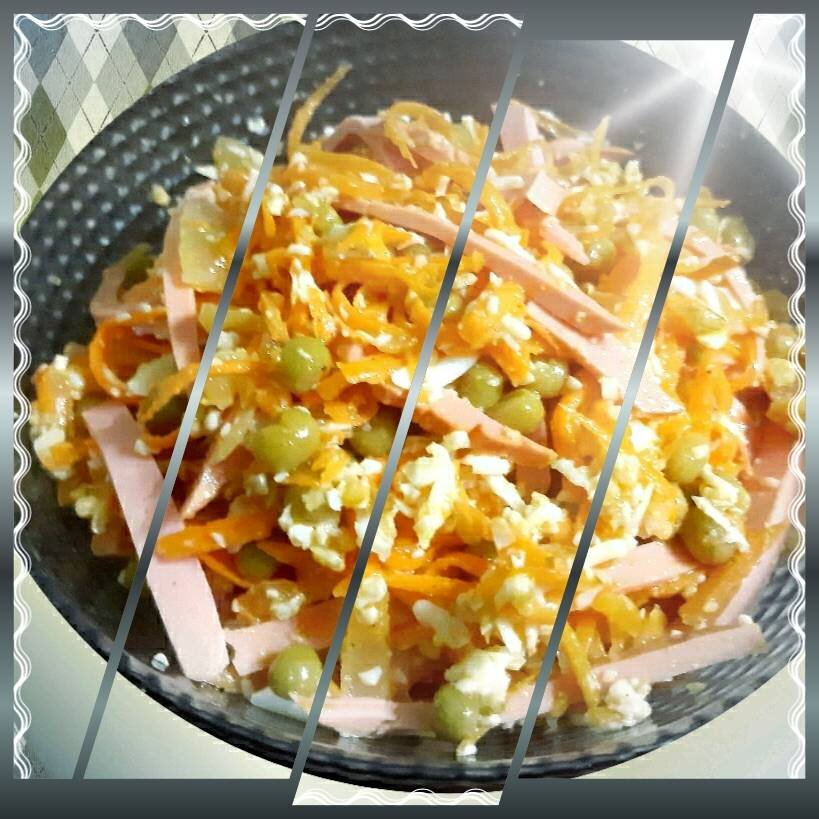 Салат с морковью и колбасой - рецепты с фото