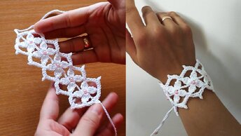 САМЫЙ КРАСИВЫЙ БРАСЛЕТ КРЮЧКОМ !!!  crochet bracelet