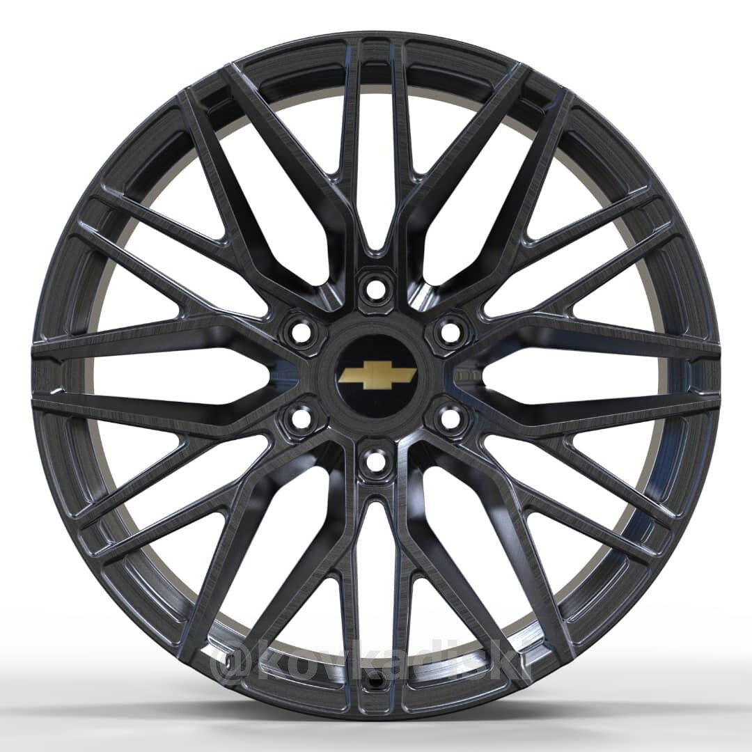 3D макет будущих кованых дисков на Chevrolet Tahoe