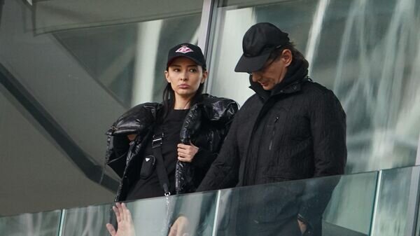    Зарема Салихова и председатель совета директор ФК "Спартак" Леонид Федун© РИА Новости / Александр Вильф