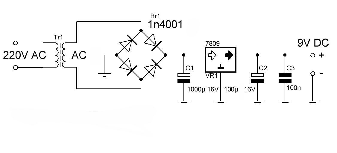 12v блок питания схема