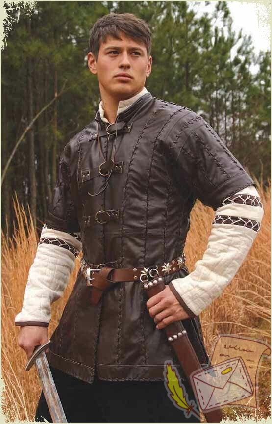 Мужчина в сербском военном костюме раннего средневековья ( V-XI века)