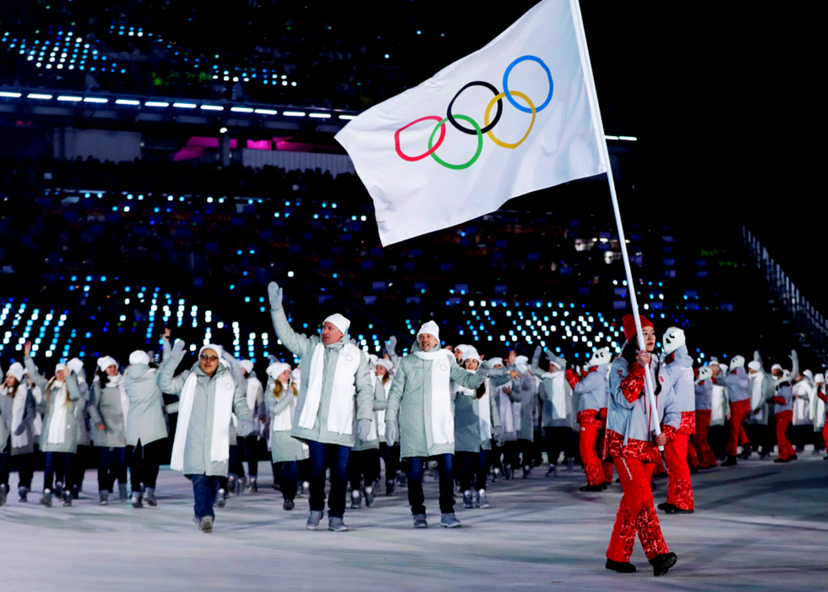 Флаг россии на олимпиаде 2024. Церемония открытия Пекин 2022. Зимние Олимпийские игры 2022. Открытие олимпиады в Пекине 2022.
