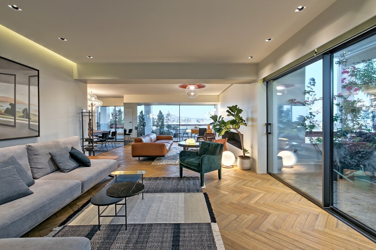 Плитка с рисунком под камень в стиле «терраццо»