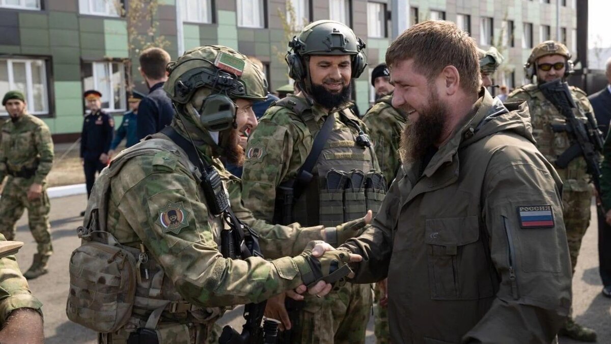 Кадыров и его отряд на Украине