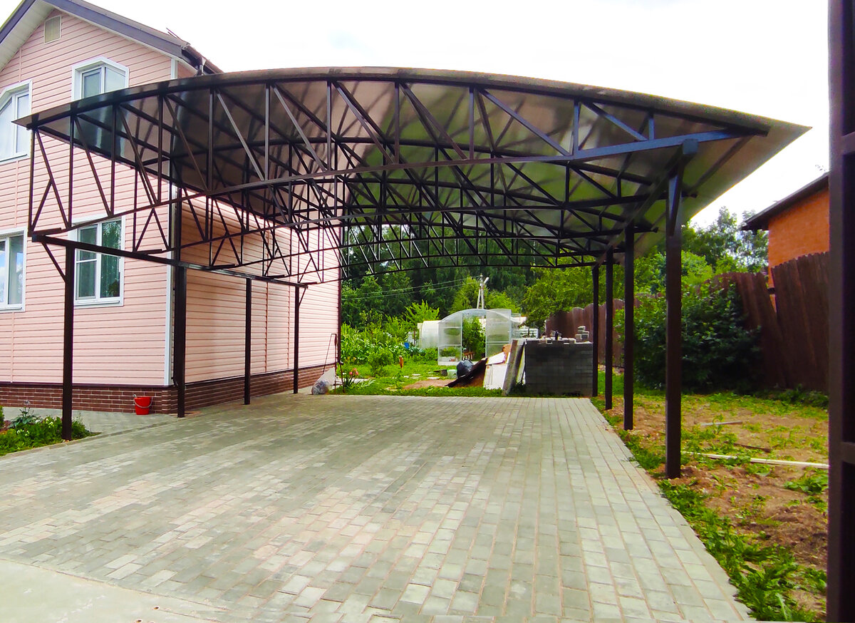 Навесы – виды конструкций | МАСТЕРОВИТ | Установка заборов, ворот и ...