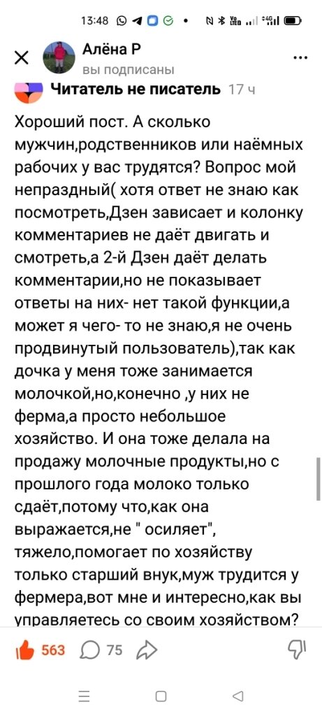 скрин комментария