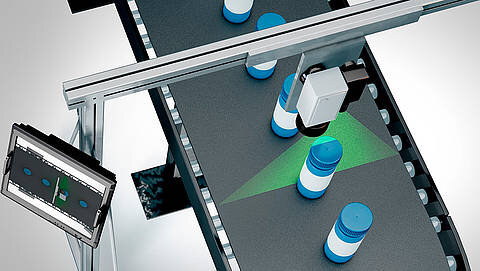 Схема машинного зрения на производственной линии