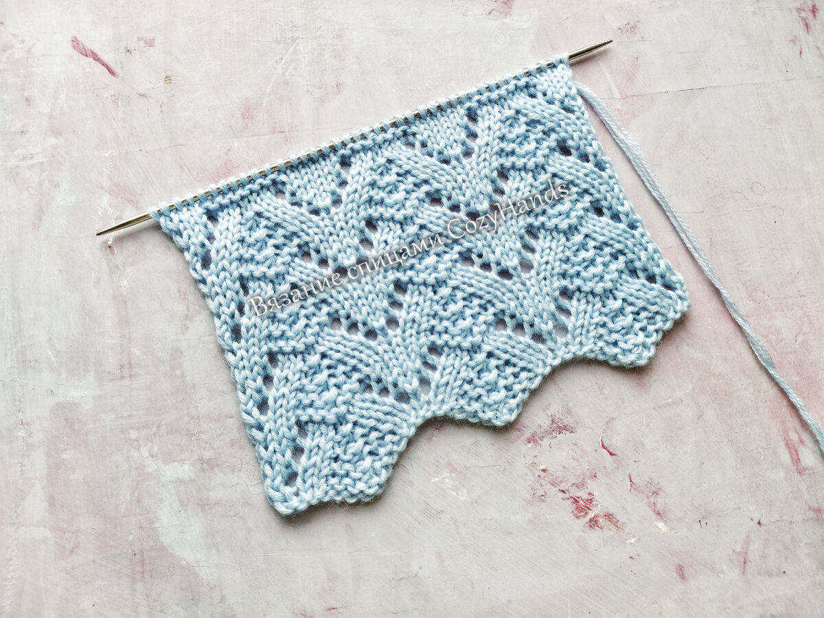 Красивый ажурный узор с рельефными элементами 