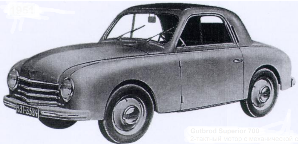 Gutbrod Superior 700 2-тактный мотор с механической системой
непосредственного впрыска бензина