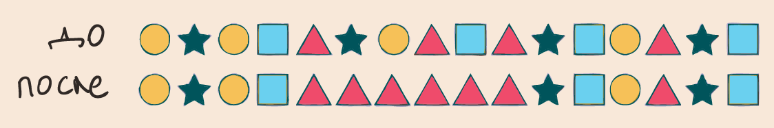 Серия из 6 треугольников