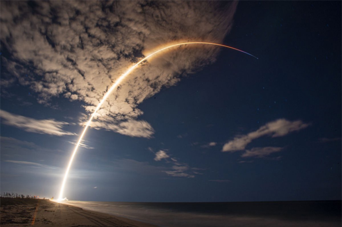    Вывод на орбиту спутника Starlink