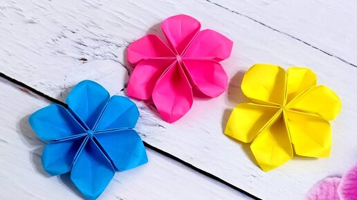 Оригами роза из бумаги простые цветы своими руками Origami rose 1