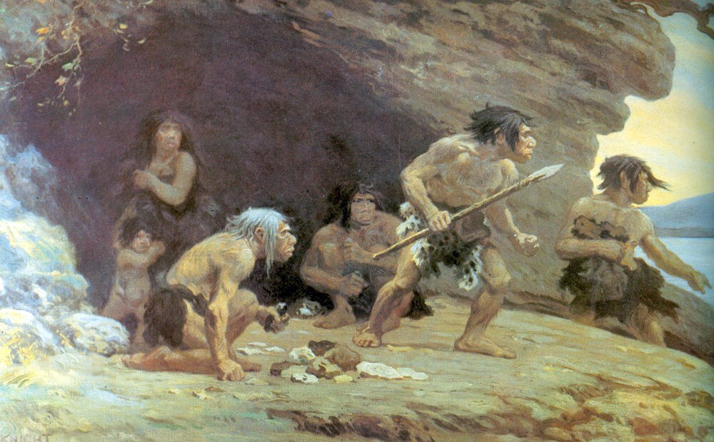 Чарльз Роберт Найт (Charles R. Knight). Неандертальцы.