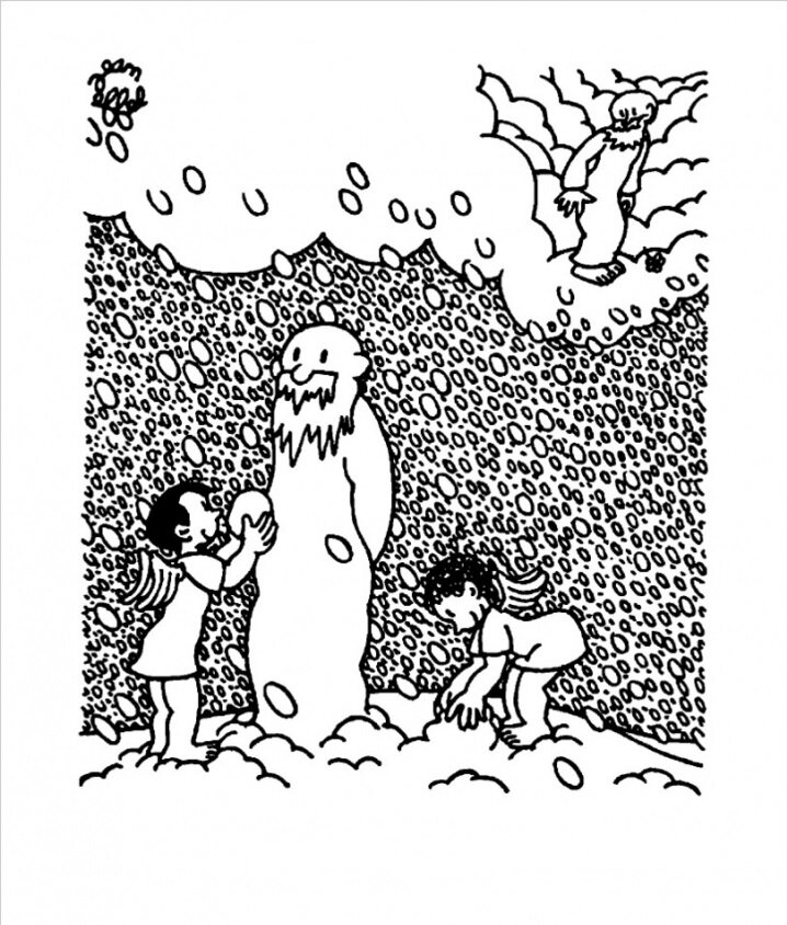 Бог в исполнении ангелов (с) Жан Эффель. Из открытых источников.