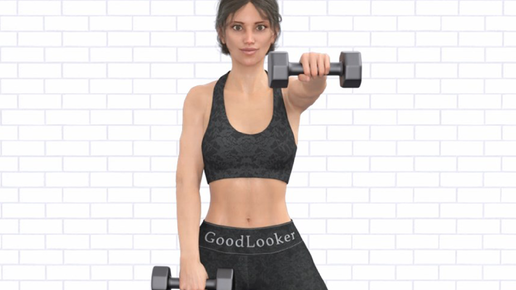 Фитнес с GoodLooker | Топ-5 упражнений с гантелями для всего тела ...