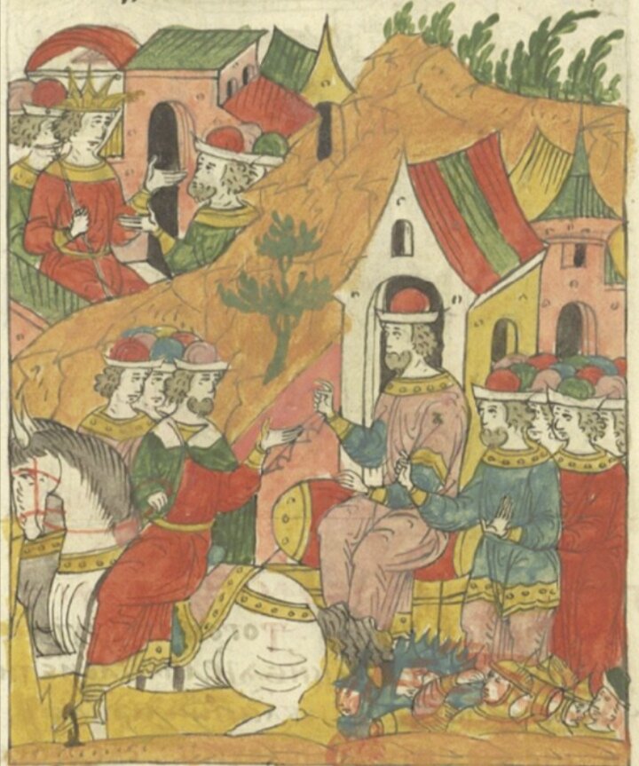 Исмаил-бий отправляет посла Сююндюка к Царю Ивану lV, из интернета. 