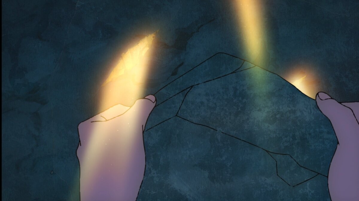 Баам пытается выбраться из пещеры к свету, до встречи с Рахиль