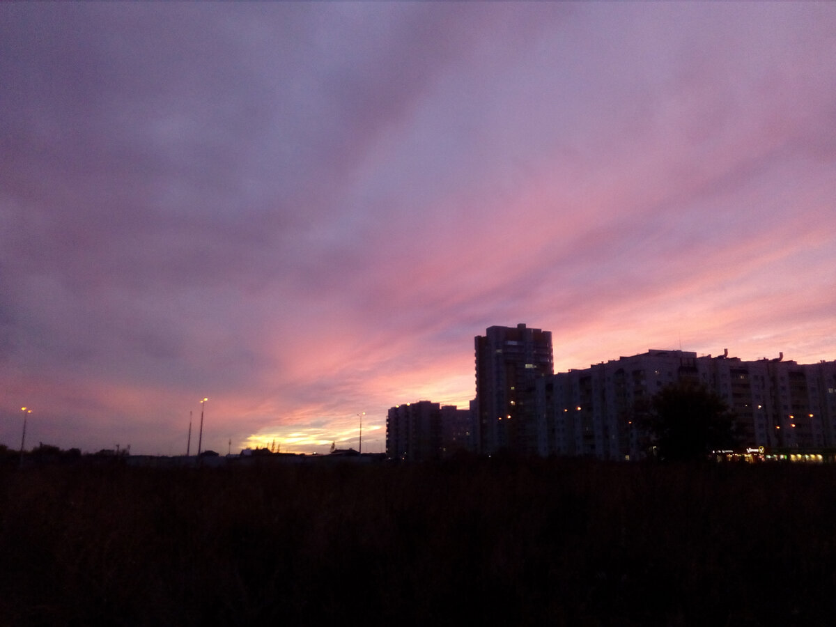 Закат в Поволжье