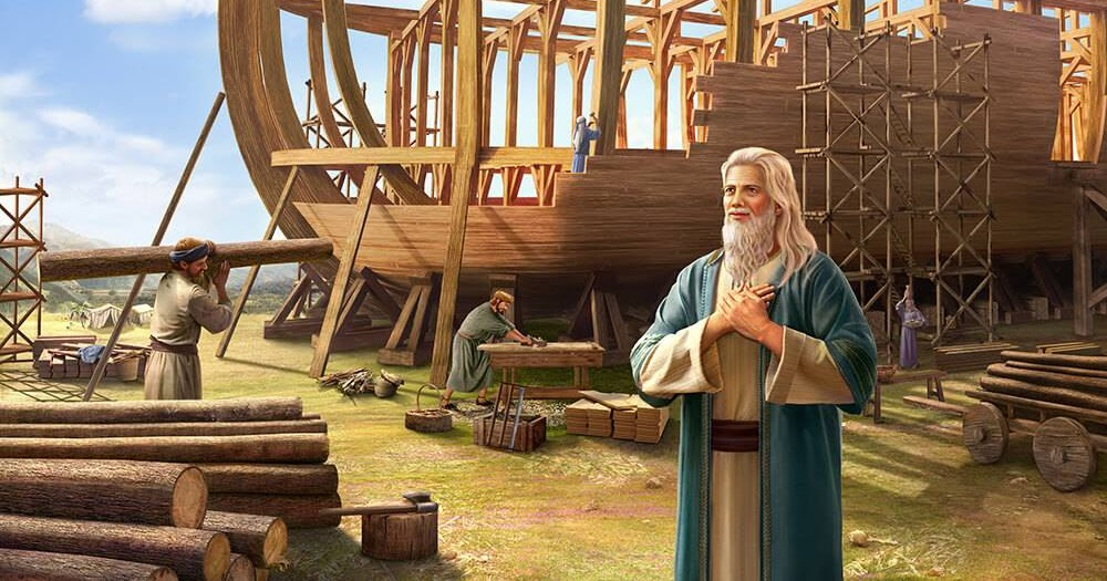 Ной Библейский персонаж. Ной строит Ковчег. Ковчег ноя. Ной Ветхий Завет.