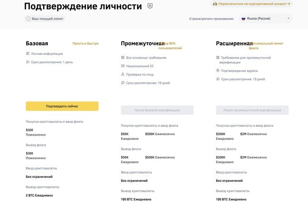 выбирайте необходимый для вас способ, ниже описаны возможности каждого вида верификации