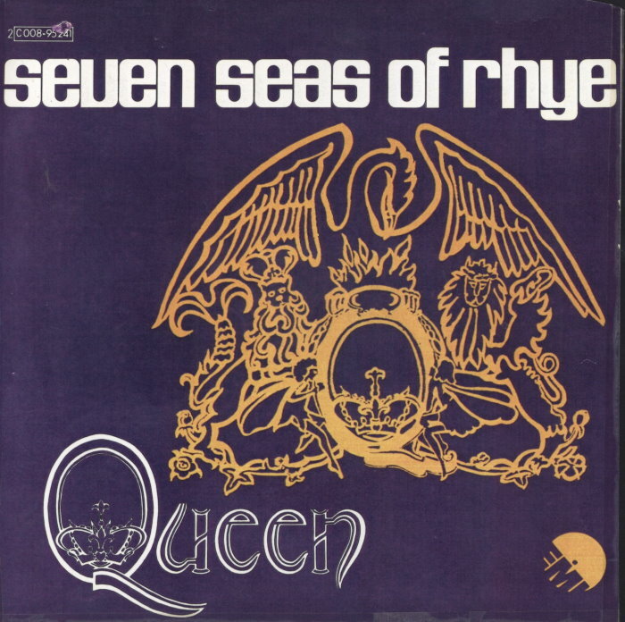 Обложка французского сингла "Seven Seas Of Rhye" британской рок-группы Queen