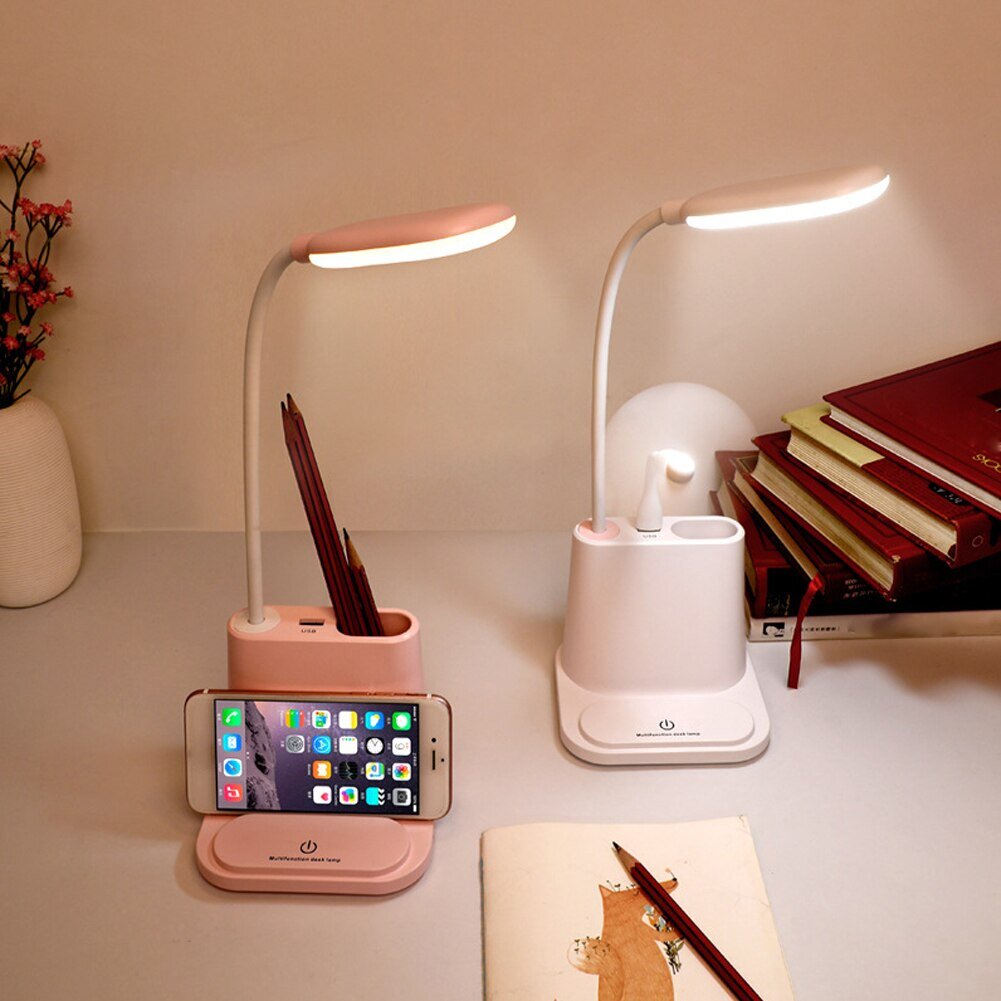 Led rechargeable desk lamp