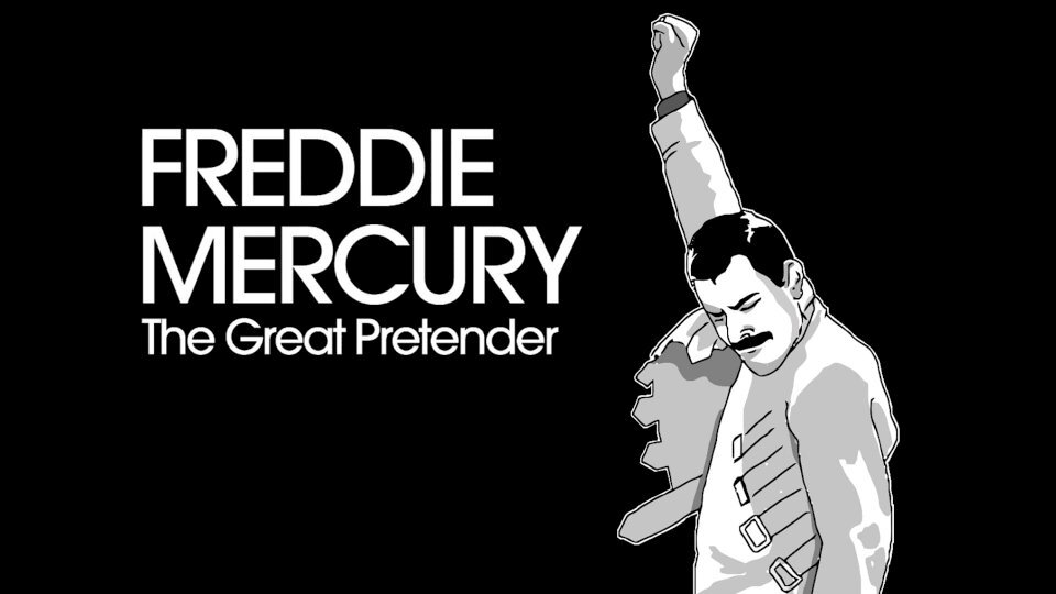 Great pretender mercury. The great Pretender Фредди Меркьюри. Фредди Меркьюри Великий притворщик. Логотип Фредди Меркури. Freddie Mercury обложка.