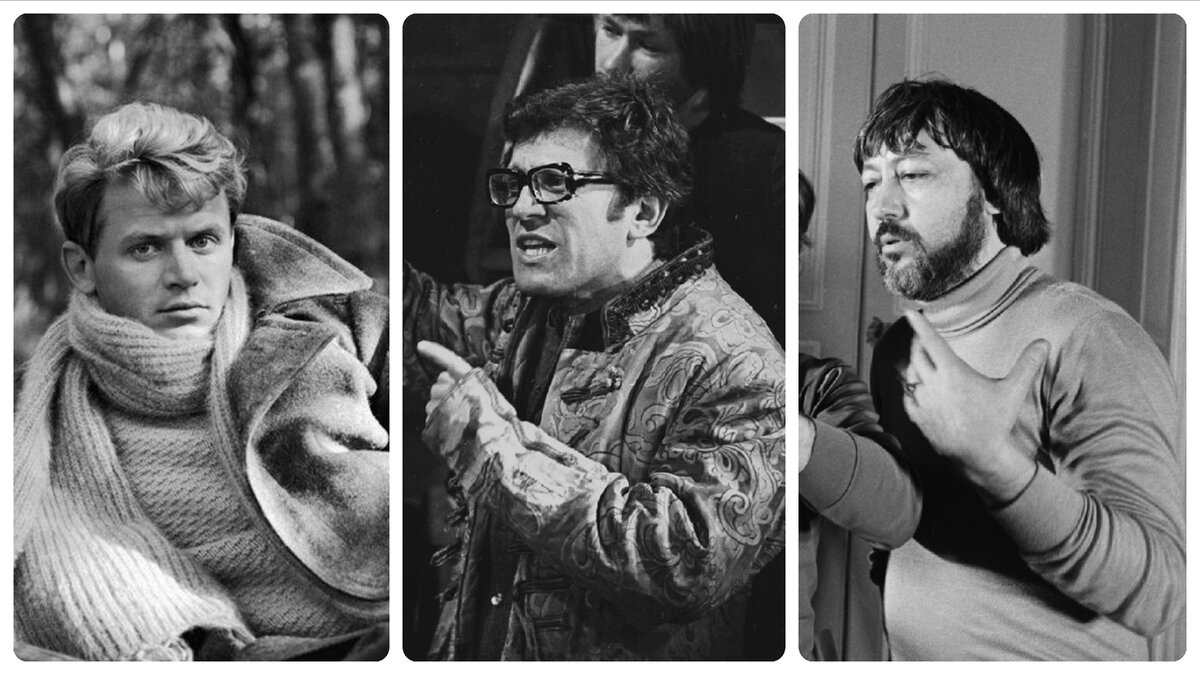 Слева направо: Сергей Никоненко, Александр Митта и Георгий Юнгвальд-Хилькевич. Источник фото для коллажа сервисы Яндекс