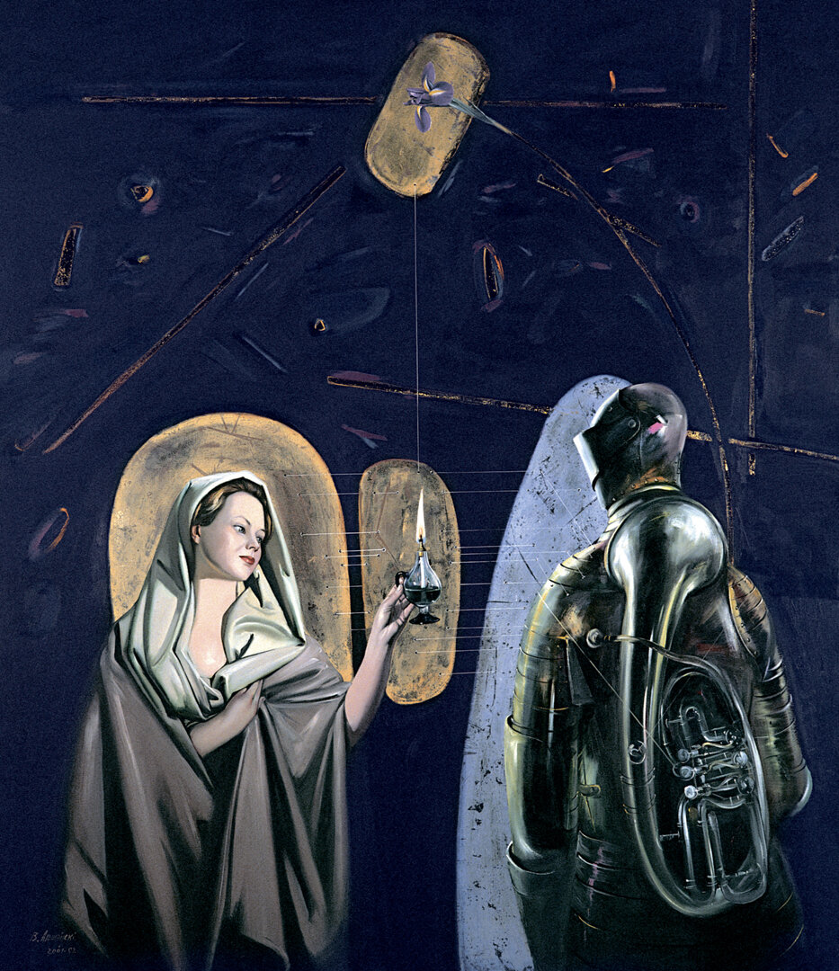 Виктор Альшевский. Огонь и металл. 2001.