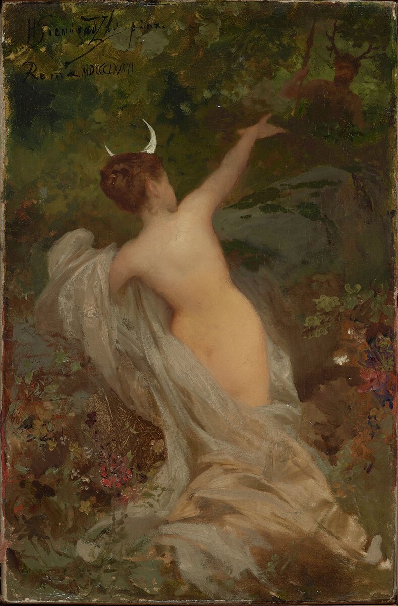 Диана и Актеон. Генрих Семирадский. 1886г.
