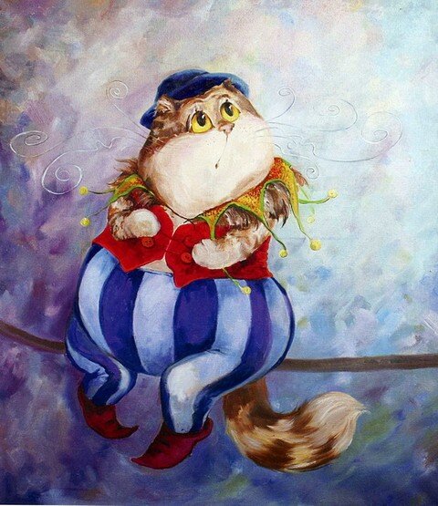 "Толстяк" художник Екатерина Куклачева (страница kuklacheva.com)