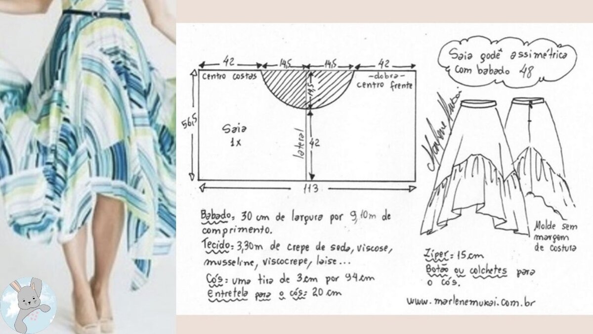 Выкройка юбки в складку. Размер евро (Шитье и крой) – Журнал Вдохновение Рукодельницы