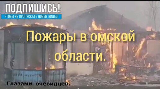 Пожары в омской области. Глазами очевидцев.