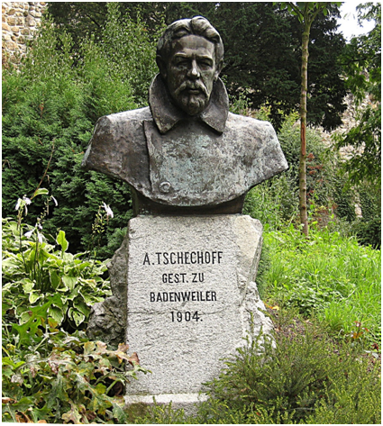 Памятник А.П. Чехову в немецком Баденвайлере. Wiki.