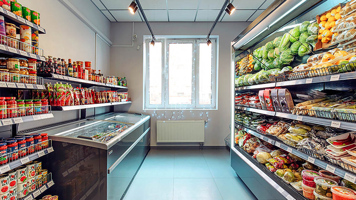 Интерьер магазина в жилом доме 