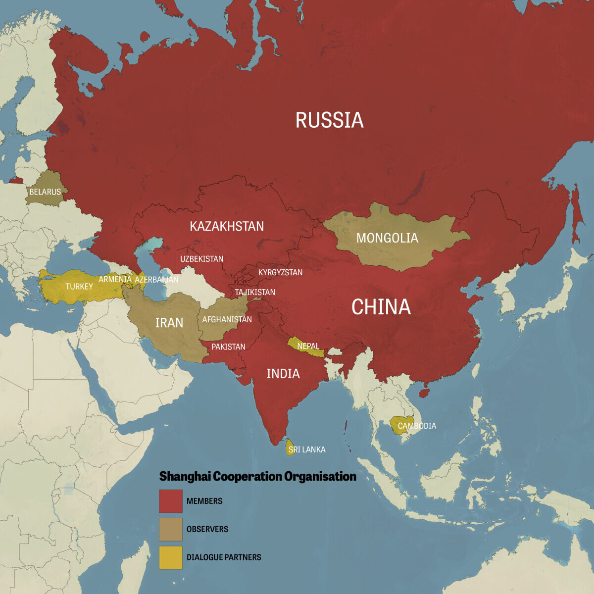 Карта с территориями России и Казахстана. Фото из открытых источников.